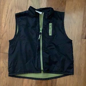 Oshkosh bgosh baby and green vest